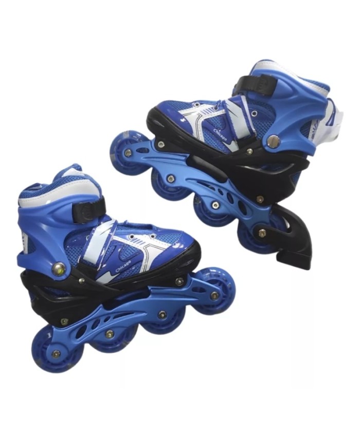 PATINES RECREATIVOS EN LINEA AJUSTABLES + KIT PROTECCION