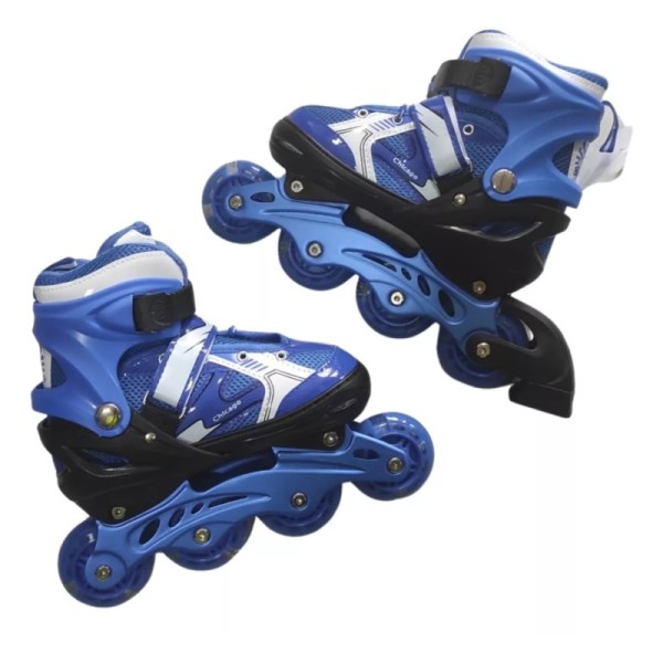 PATINES RECREATIVOS EN LINEA AJUSTABLES + KIT PROTECCION