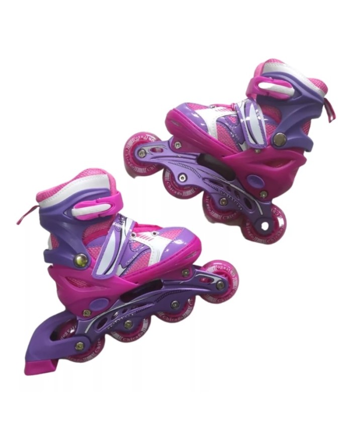 PATINES RECREATIVOS EN LINEA AJUSTABLES + KIT PROTECCION