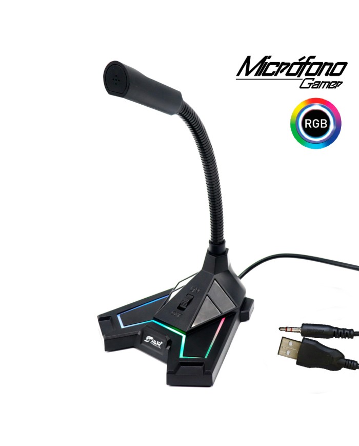 MICROFONO GAMER  (RGB) MARCA J&R TECHNOLOGY