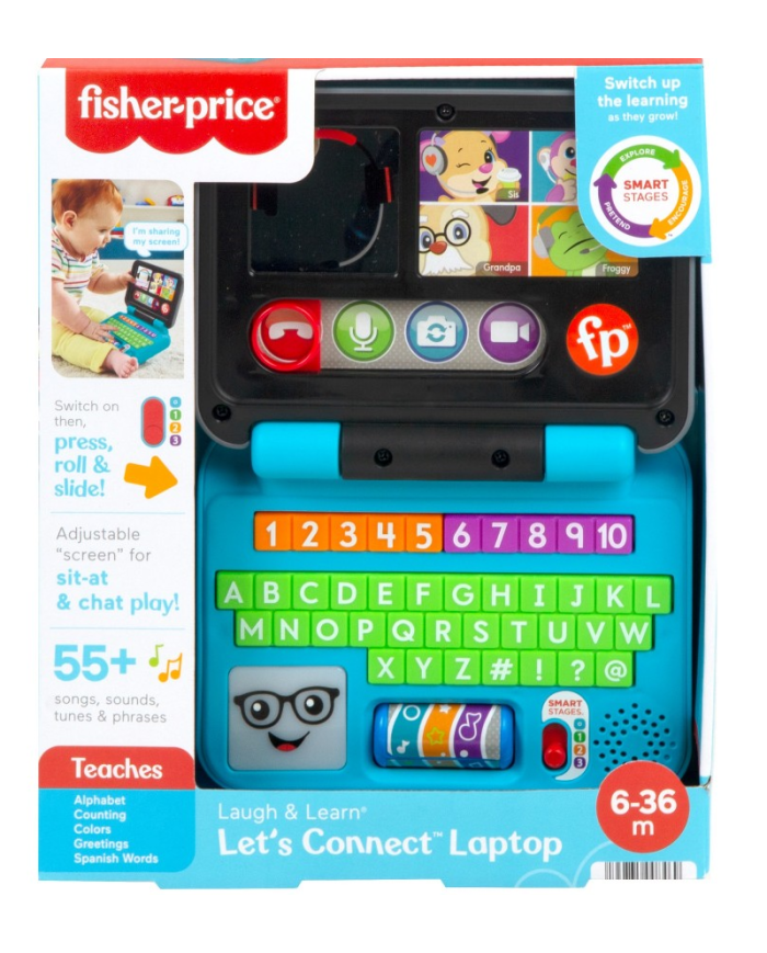 MI PRIMER LAPTOP DE APRENDIZAJE  RÍE Y APRENDE  FISHER PRICE