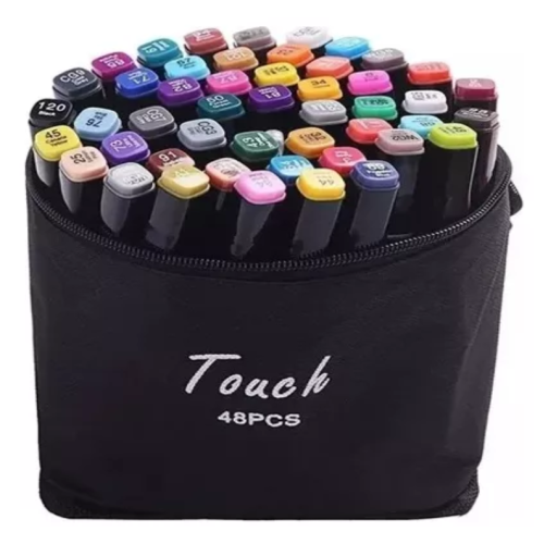 KIT DE MARCADORES GRAFICOS DE 48 ROTULADORES DOBLE PUNTA