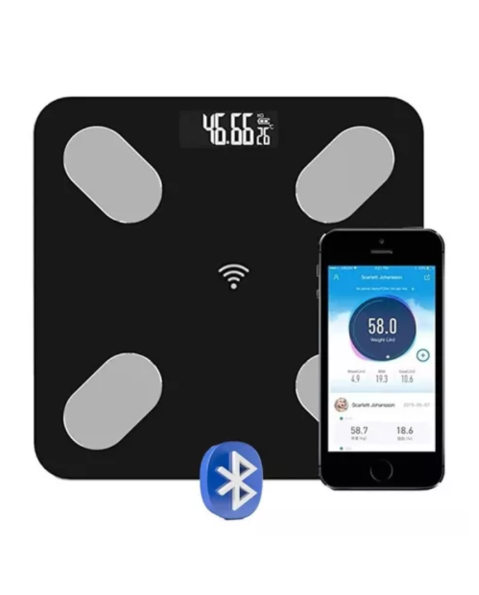 BASCULA PESA VIDRIO 180KG INTELIGENTE CON BLUETOOTH DIGITAL