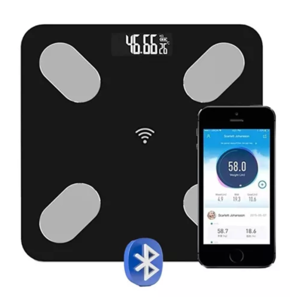 BASCULA PESA VIDRIO 180KG INTELIGENTE CON BLUETOOTH DIGITAL