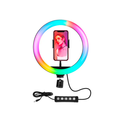 ARO DE LUZ RGB + MINI TRIPOD BT PARA CELULAR