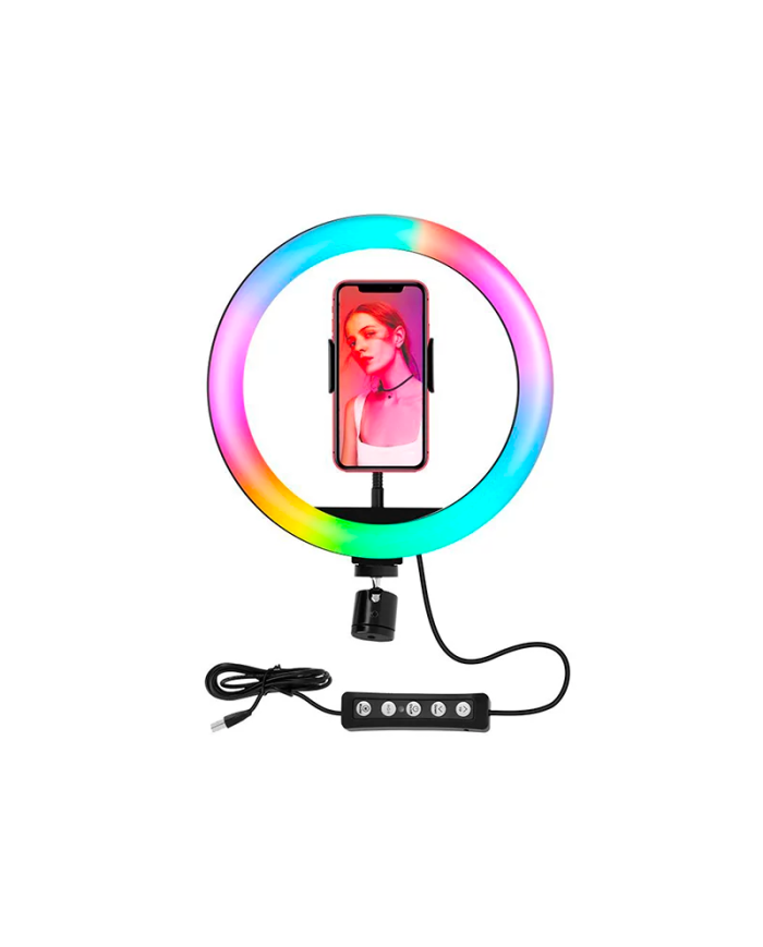 ARO DE LUZ RGB + MINI TRIPOD BT PARA CELULAR