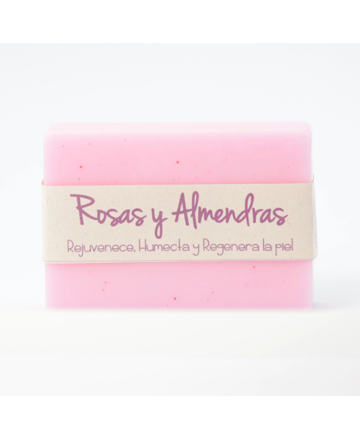 JABON ARTESANALES ROSAS y ALMENDRAS