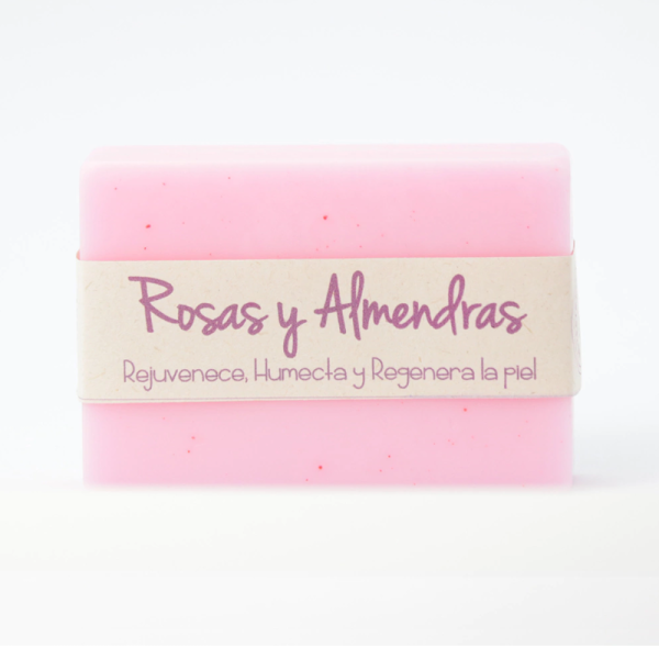 JABON ARTESANALES ROSAS y ALMENDRAS