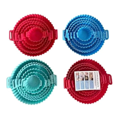 SET BANDEJAS PROTECTORAS DE SILICONA PARA AIR FRYER