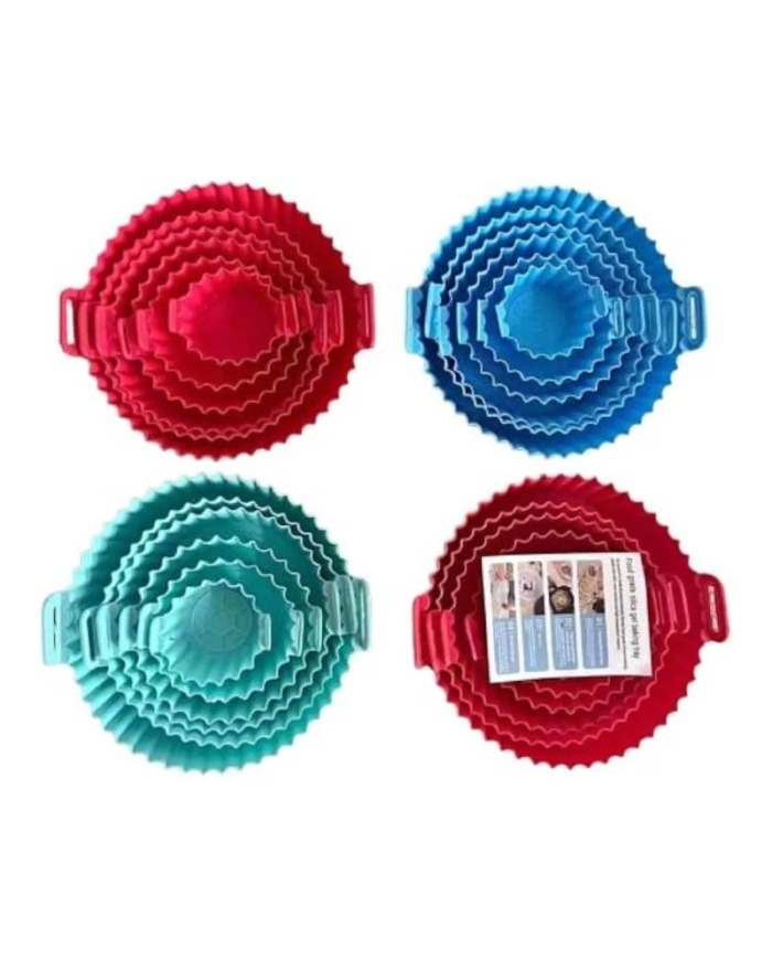 SET BANDEJAS PROTECTORAS DE SILICONA PARA AIR FRYER