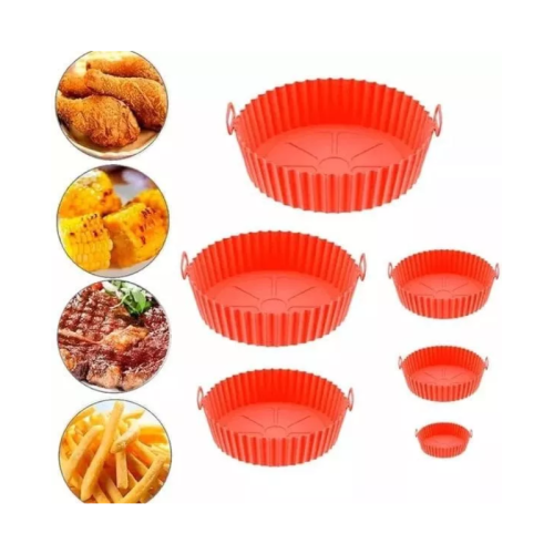 SET BANDEJAS PROTECTORAS DE SILICONA PARA AIR FRYER