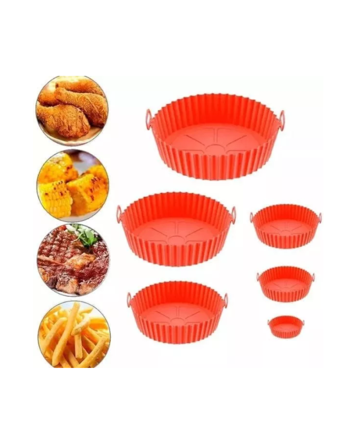 SET BANDEJAS PROTECTORAS DE SILICONA PARA AIR FRYER
