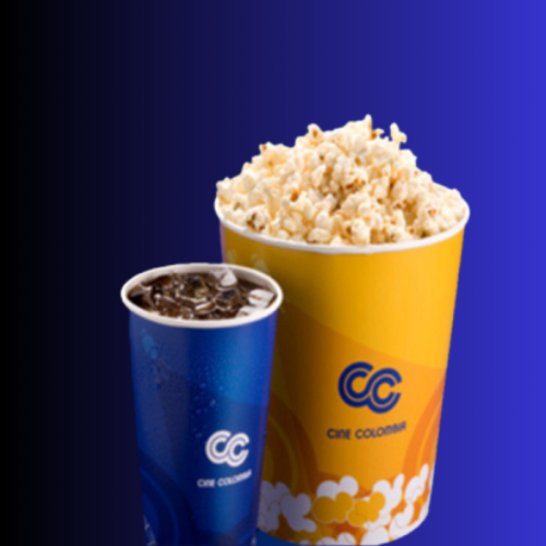 CINE COLOMBIA PAREJA + COMBO CRISPETAS