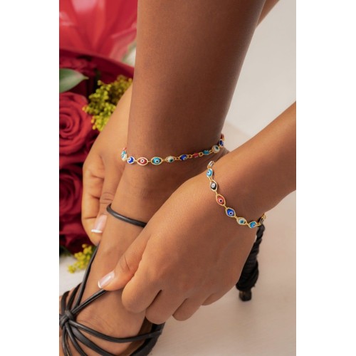pulsera ojo turco- tobillera ojo turco