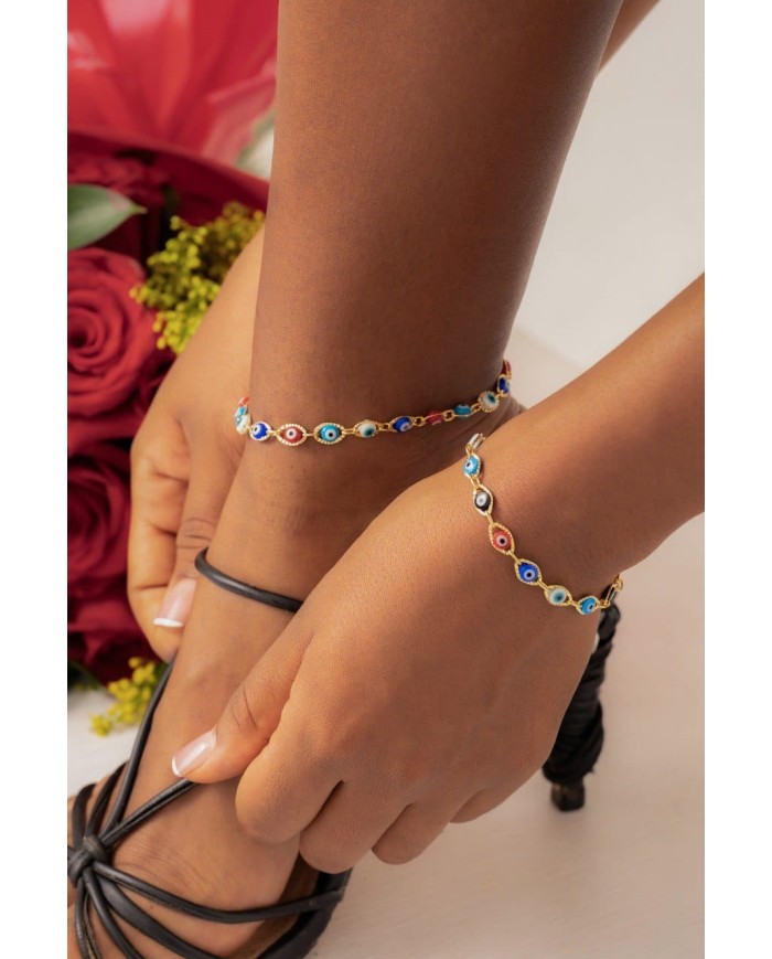 pulsera ojo turco- tobillera ojo turco
