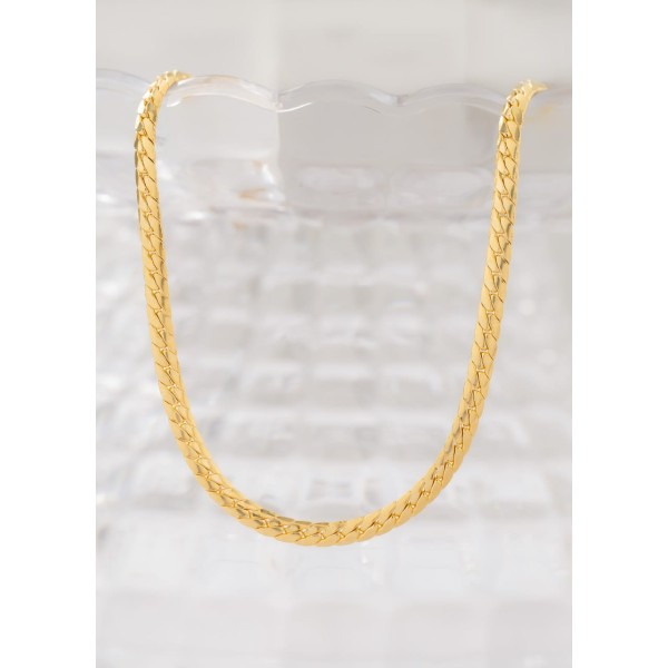 Cadena serpiente 4mm 65cms