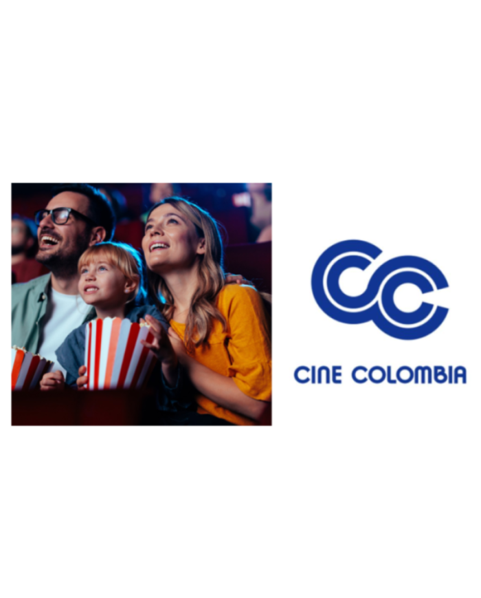 CINE COLOMBIA PAREJA + COMBO CRISPETAS