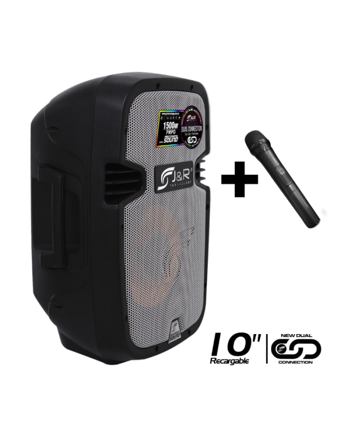 CABINA ACTIVA RECARGABLE 10" J&R