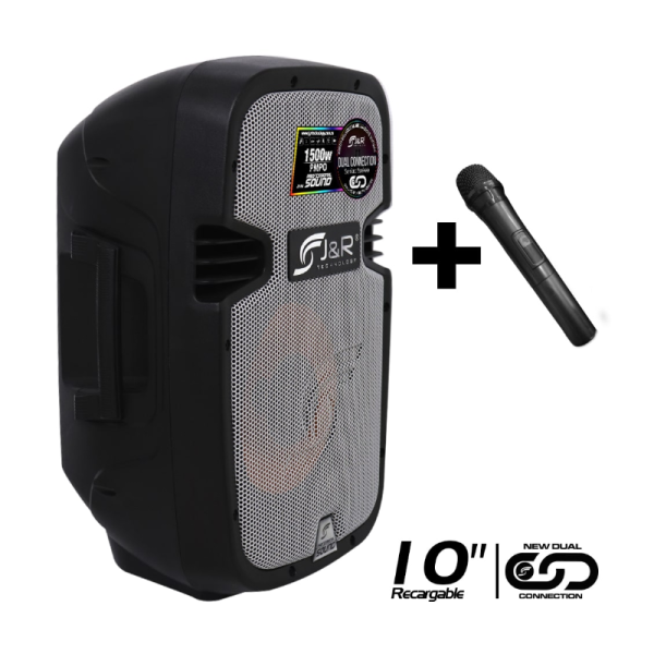 CABINA ACTIVA RECARGABLE 10" J&R