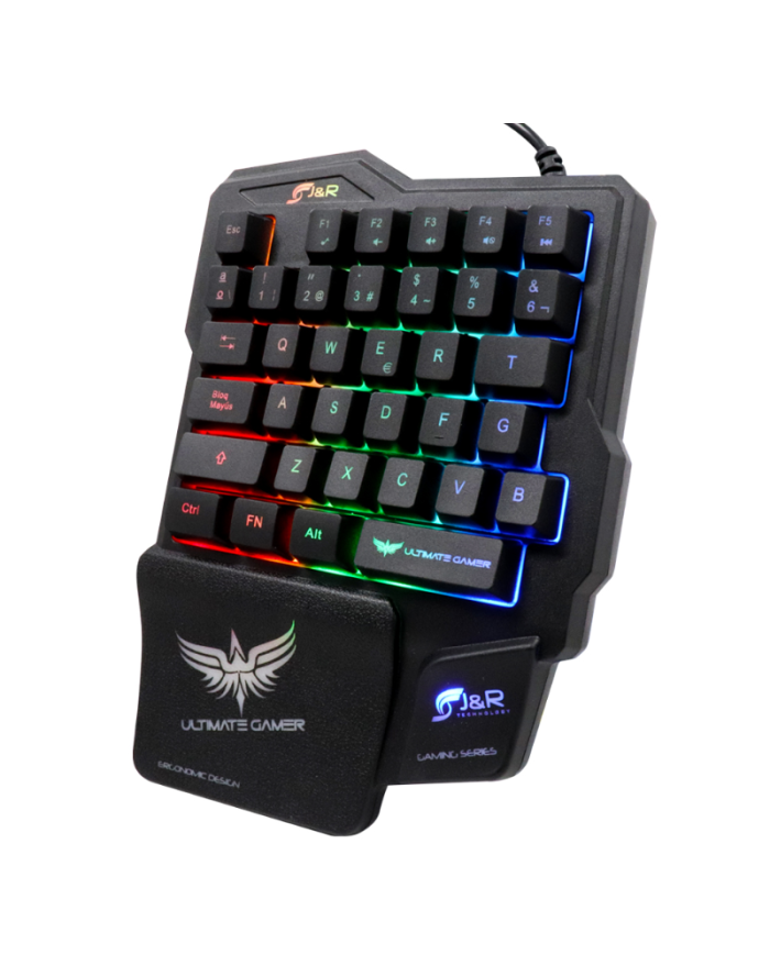 TECLADO GAMER UNA MANO RGB