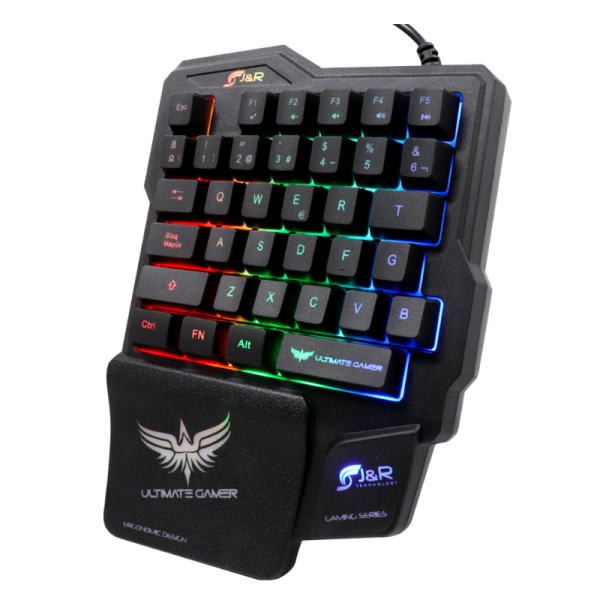 TECLADO GAMER UNA MANO RGB