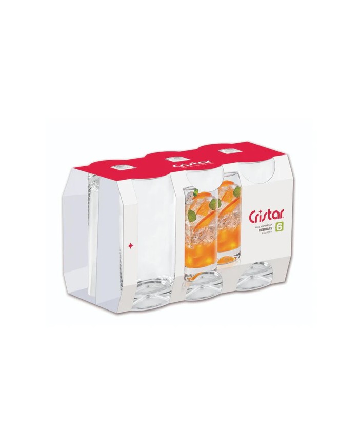 SET X6 VASOS MANHATAN BEBIDAS