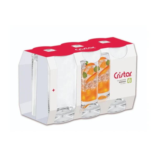 SET X6 VASOS MANHATAN BEBIDAS
