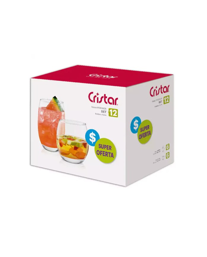 SET X12 VASOS MIKONOS