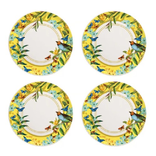 SET X4 PLATOS POSTRE TALA CORONA
