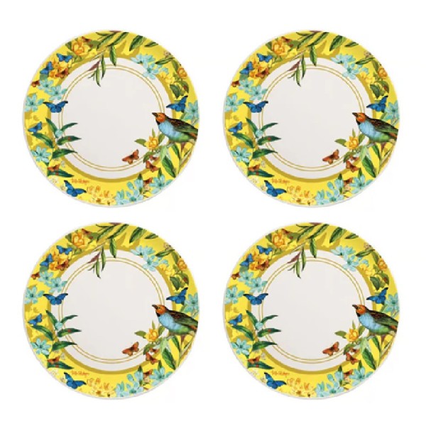 SET X4 PLATOS POSTRE TALA CORONA
