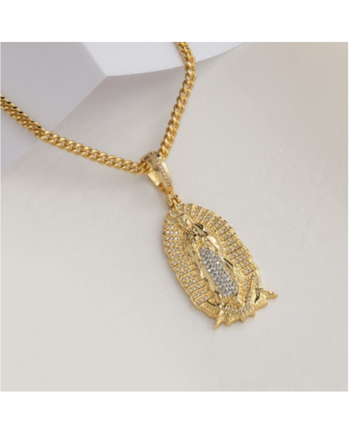 CADENA CUBANA -  DIJE NUESTRA SEÑORA DE GUADALUPE