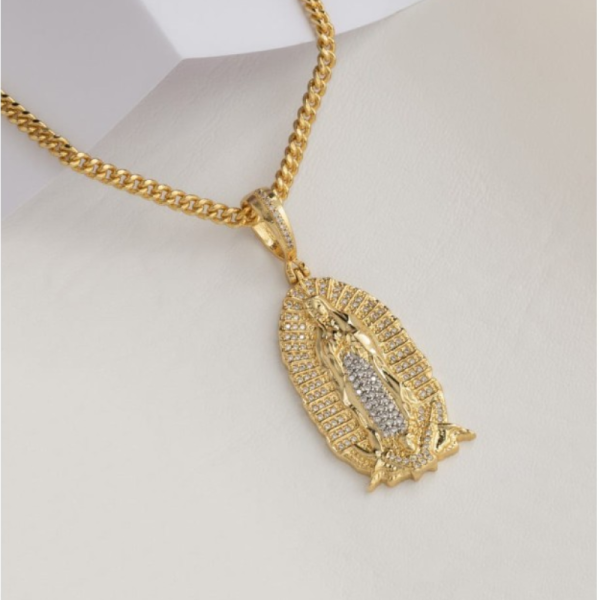 CADENA CUBANA -  DIJE NUESTRA SEÑORA DE GUADALUPE