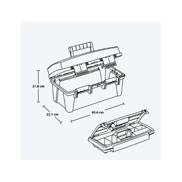 CAJA VANITY 16" ELEGANCE MORADO LAVANDA