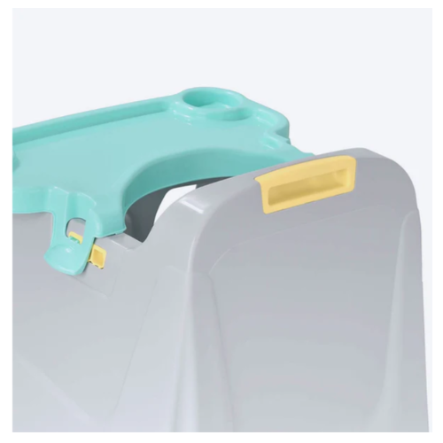 SILLA COMEDOR PARA BEBÉ GRIS VERDE