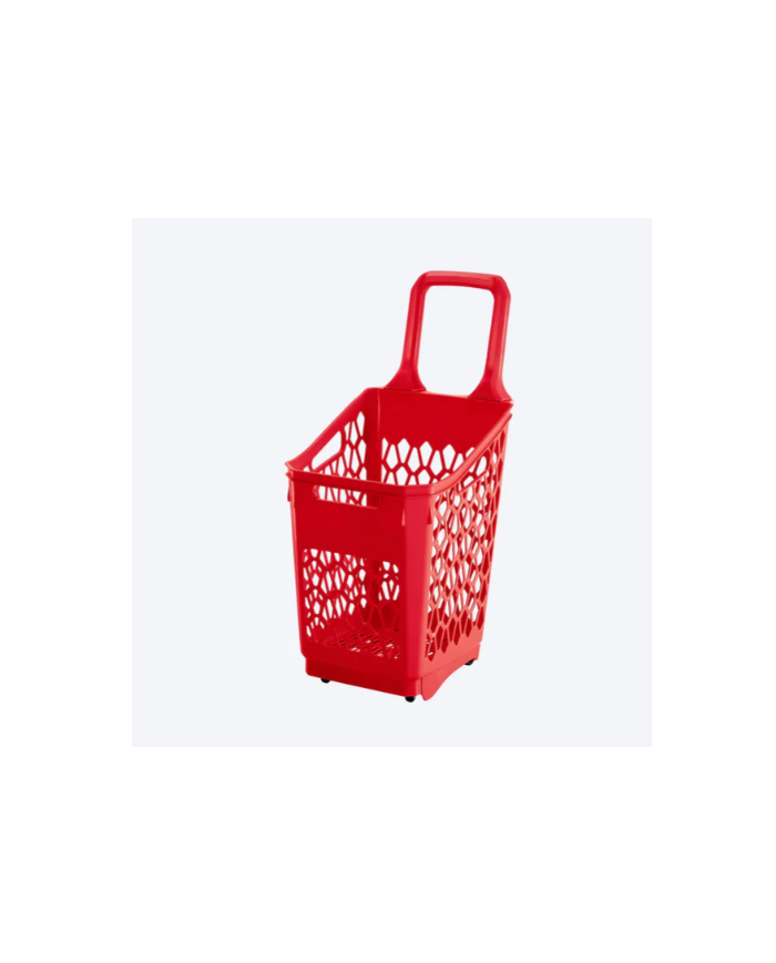 CESTA TRANSPORTADORA DE MERCADO ROJA