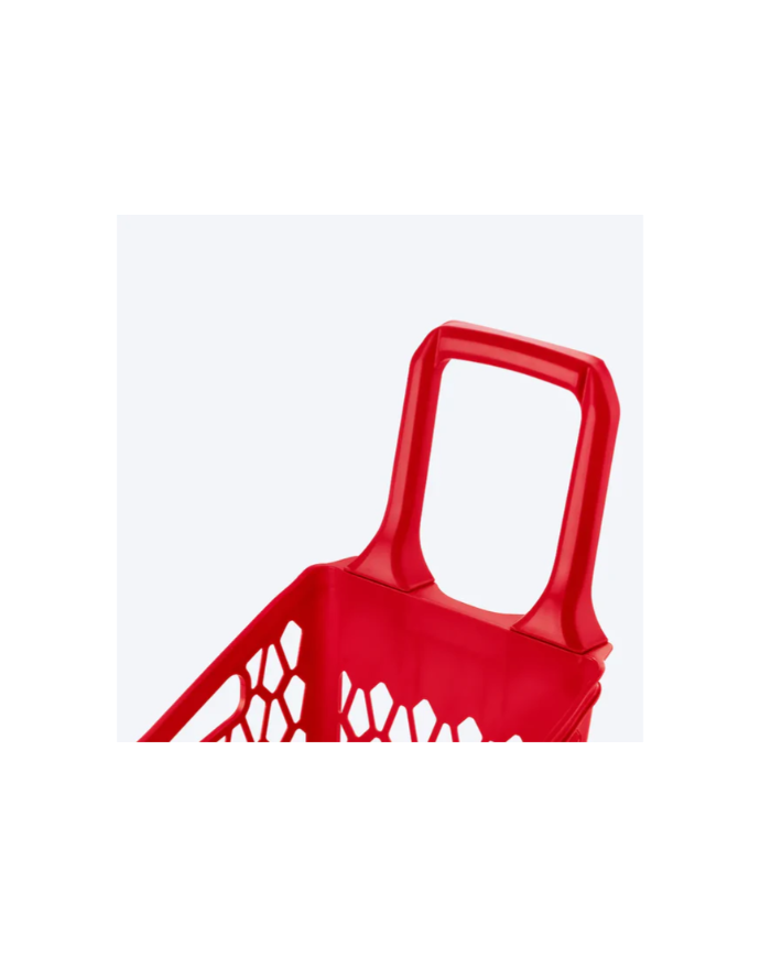 CESTA TRANSPORTADORA DE MERCADO ROJA