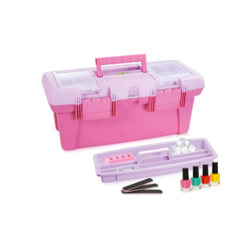 CAJA DE HERRAMIENTAS 18" CON TAPA ORGANIZADORA VANITY PROFESIONAL