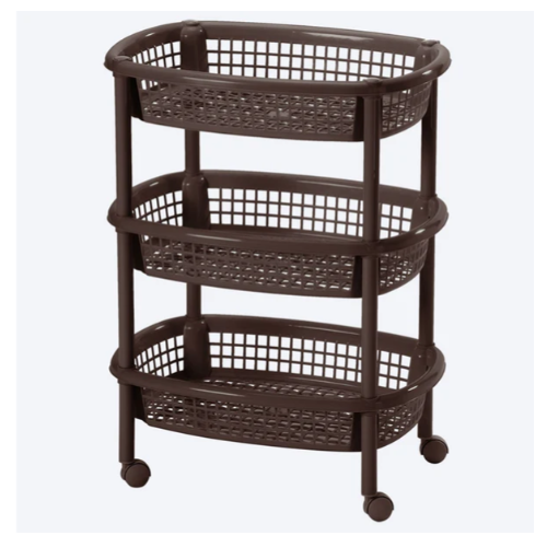 CANASTA MÓVIL OVALADA WENGUE 3 NIVELES / RIMAX