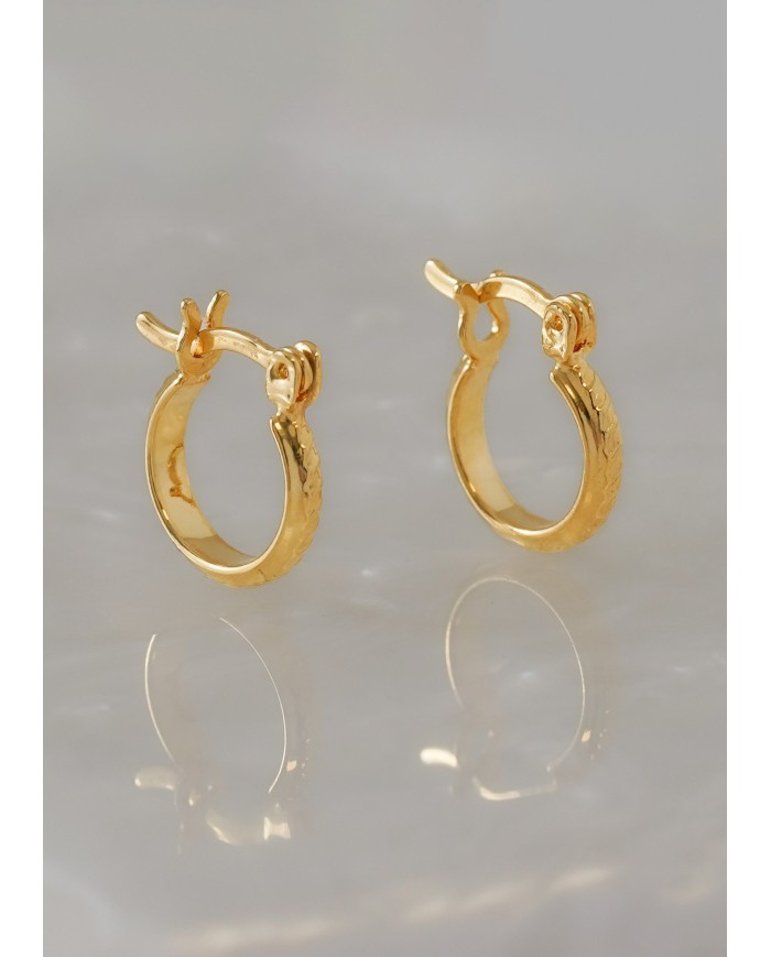 Arete Candonga Corrugada 1.4 Cms
