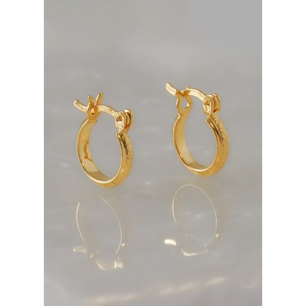 Arete Candonga Corrugada 1.4 Cms