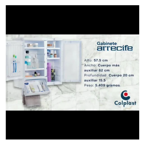 GABINETE PARA BAÑO ARRECIFE WENGUE