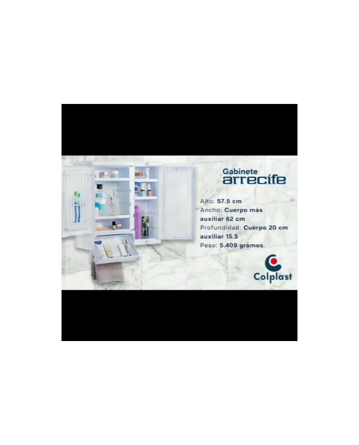 GABINETE PARA BAÑO ARRECIFE WENGUE