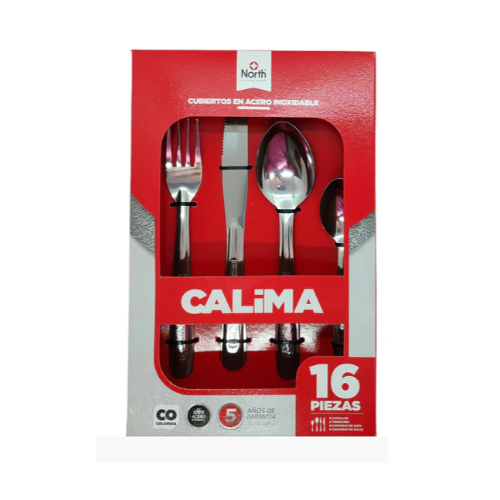 JGO CUBIERTOS CALIMA 16 PIEZAS NORTH