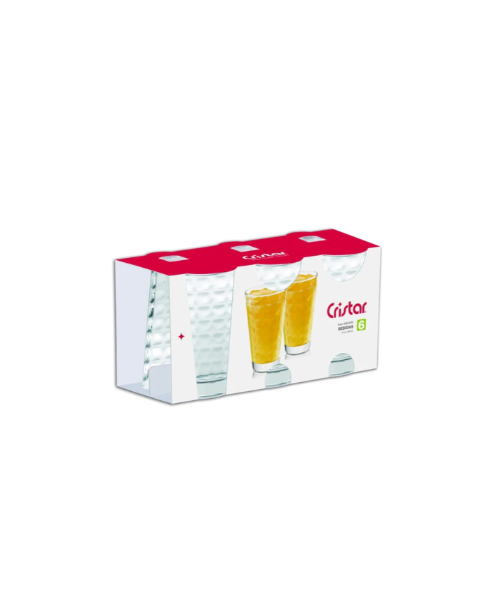 JGO VASO SQUARE BEBIDAS LISO /CR