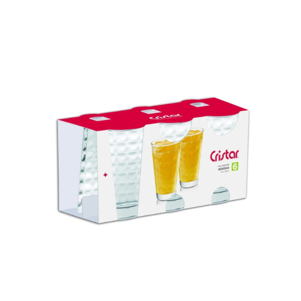 JGO VASO SQUARE BEBIDAS LISO /CR