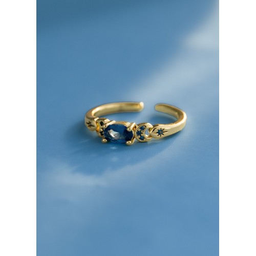Anillo Blue Desert Ajustable