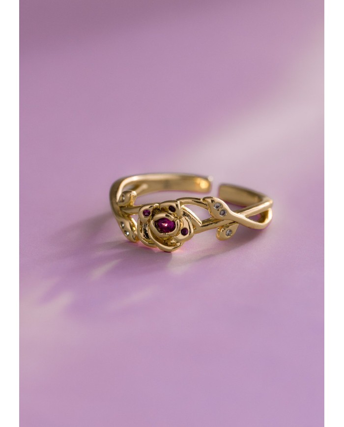 Anillo Rose Crown Ajustable