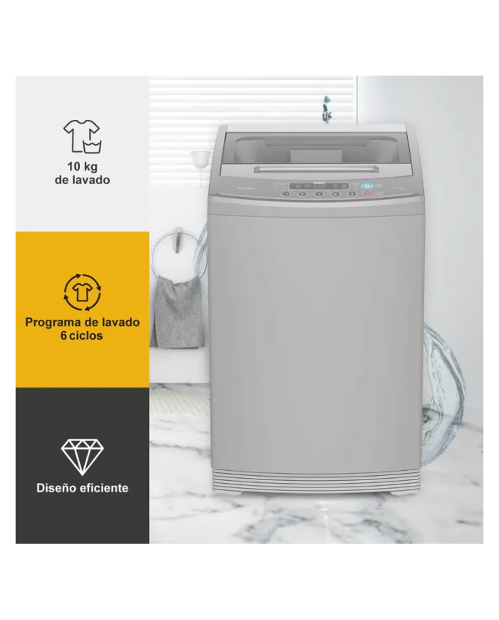 LAVADORA WHIRLPOOL 10 Kilos WWI10ASHLS