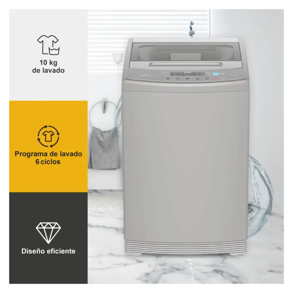 LAVADORA WHIRLPOOL 10 Kilos WWI10ASHLS