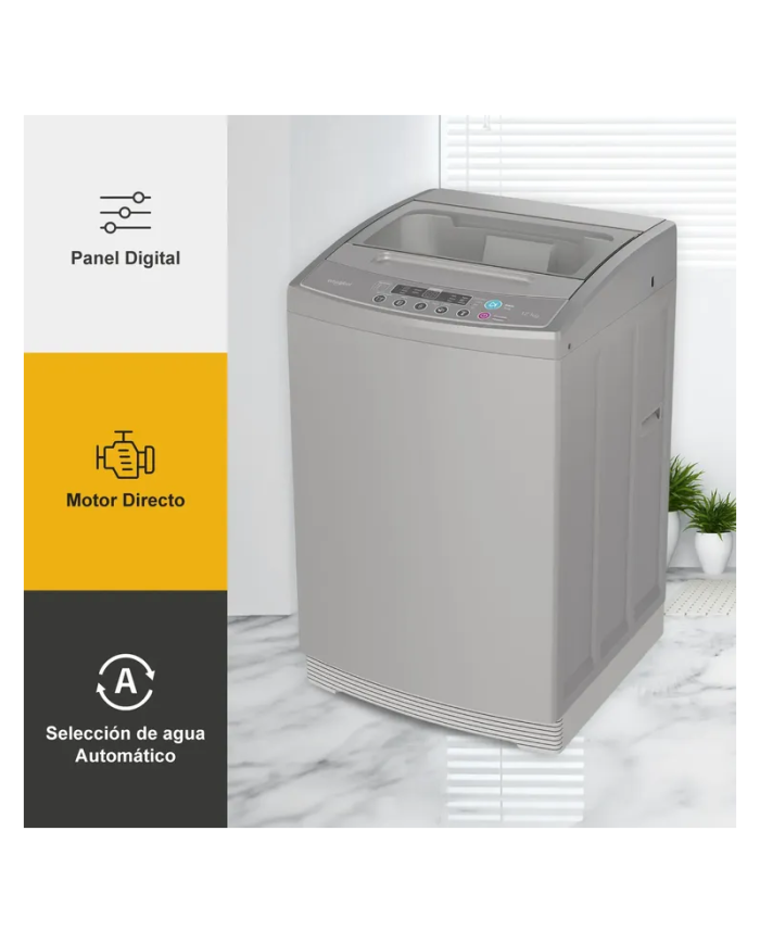 LAVADORA WHIRLPOOL 10 Kilos WWI10ASHLS